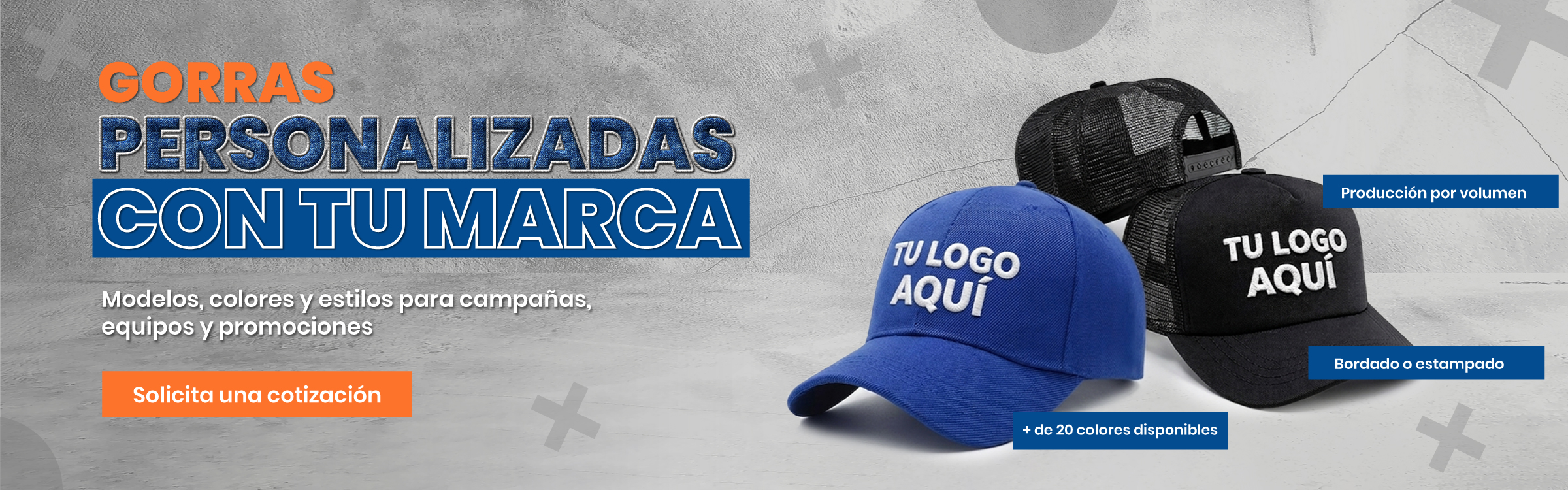 Gorras personalizadas con tu marca