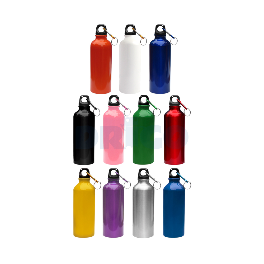 Tomatodo de Aluminio 540ml con Tapa y Clip Metálico