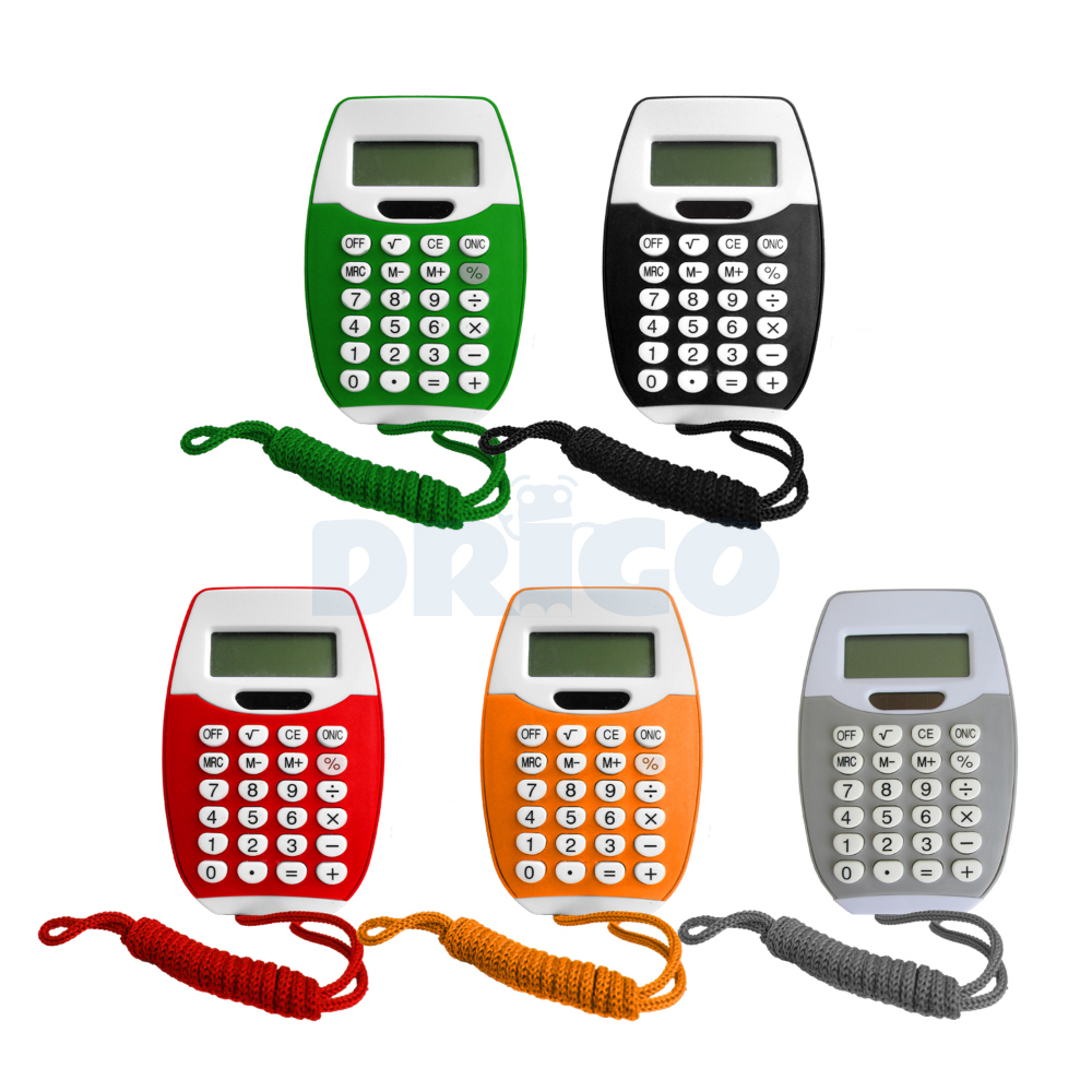 Calculadora de Bolsillo con Sujetador de Color