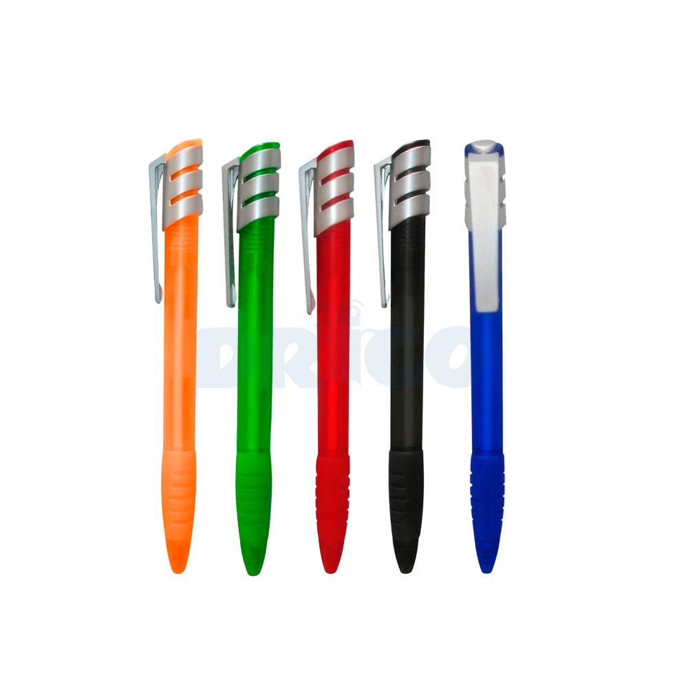 Lapicero Retractil Translucent Grip 13.5 cm