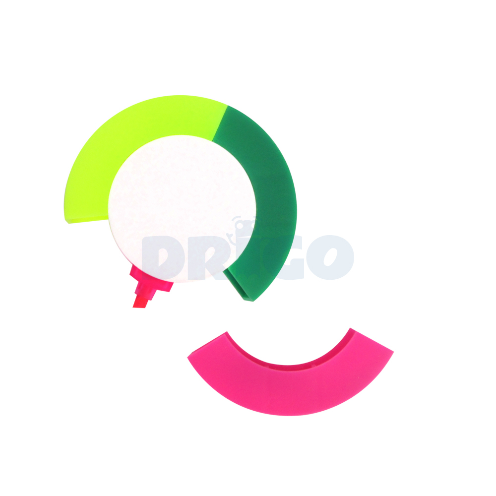 Resaltador Circular Blanco de 5 Colores