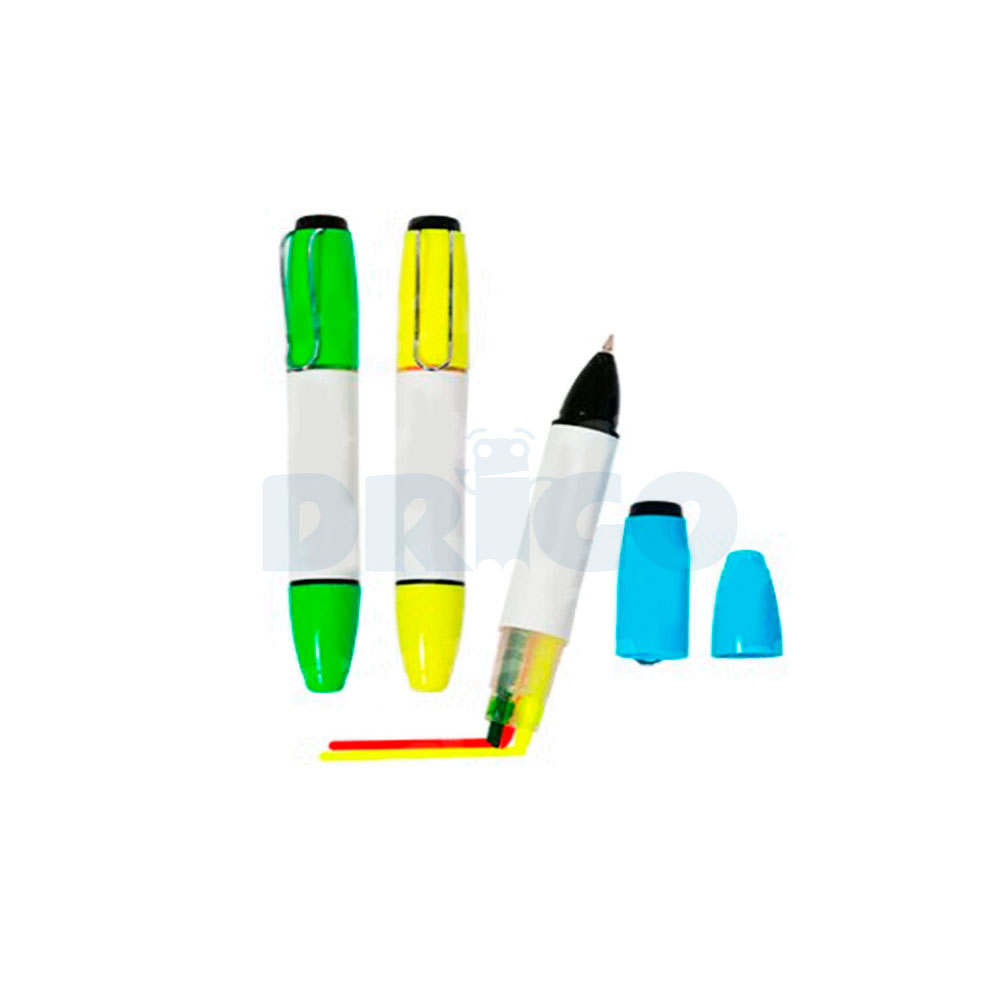 Resaltador 3 Colores con Lapiceros