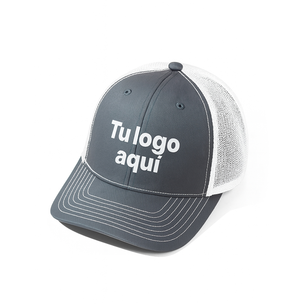 Gorra Corporativa Estampado Estandar Drill 100% Algodón con Malla