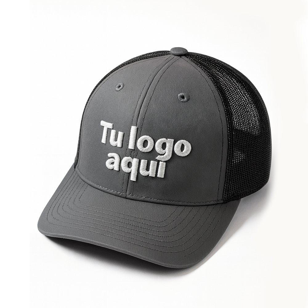 Gorra Corporativa Bordado 3D Drill Poliester con Malla