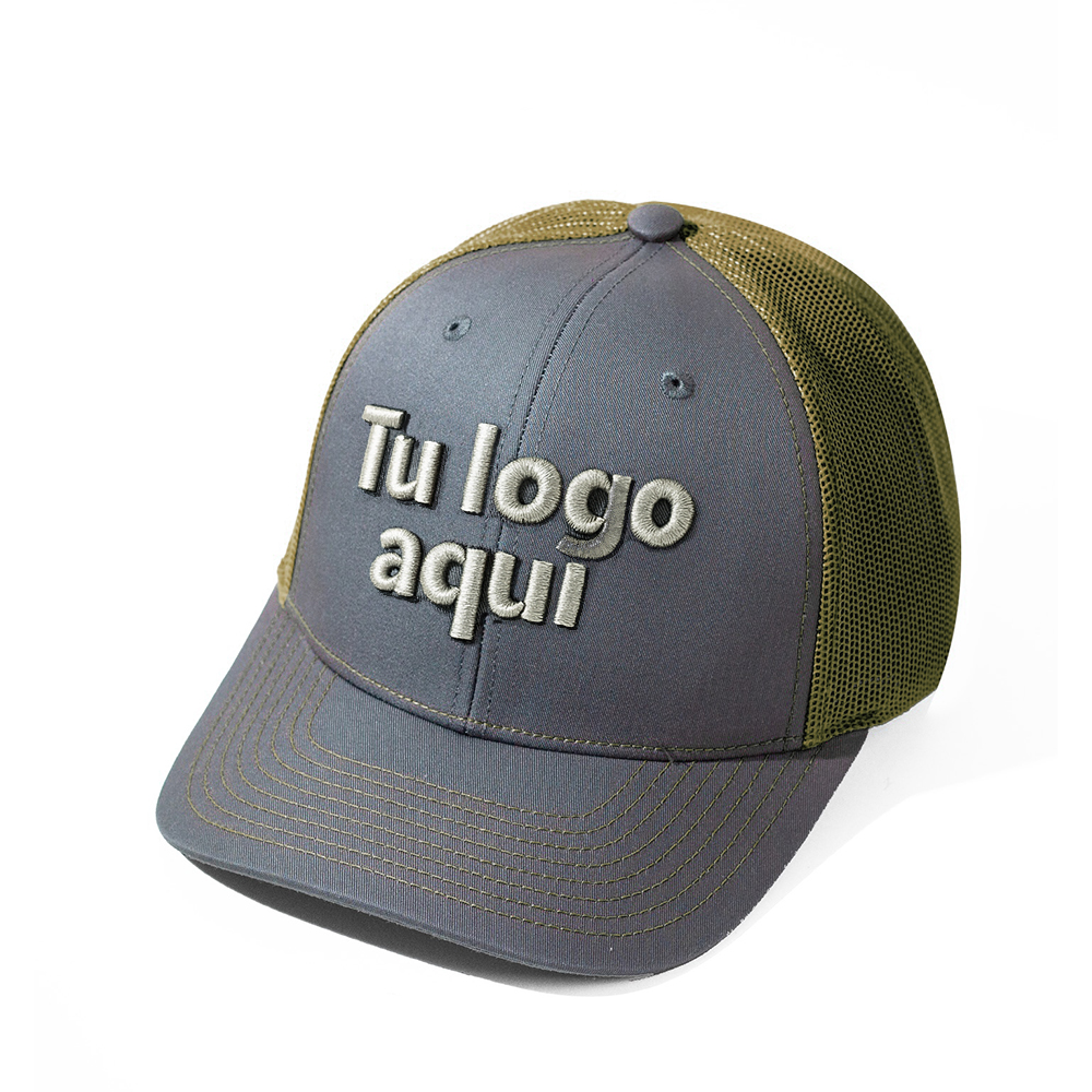 Gorra Corporativa Bordado 3D Drill 100% Algodón con Malla